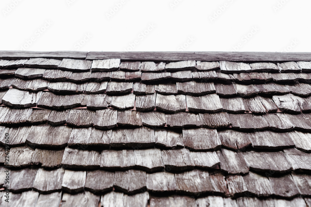 Architecture classic old wooden roof
