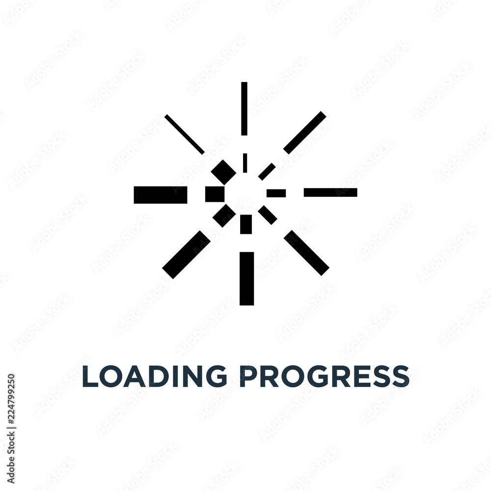 loading progress icon. computer graphic concept symbol design, vector illustration loading progress icon. computer graphic concept symbol design, vector illustration