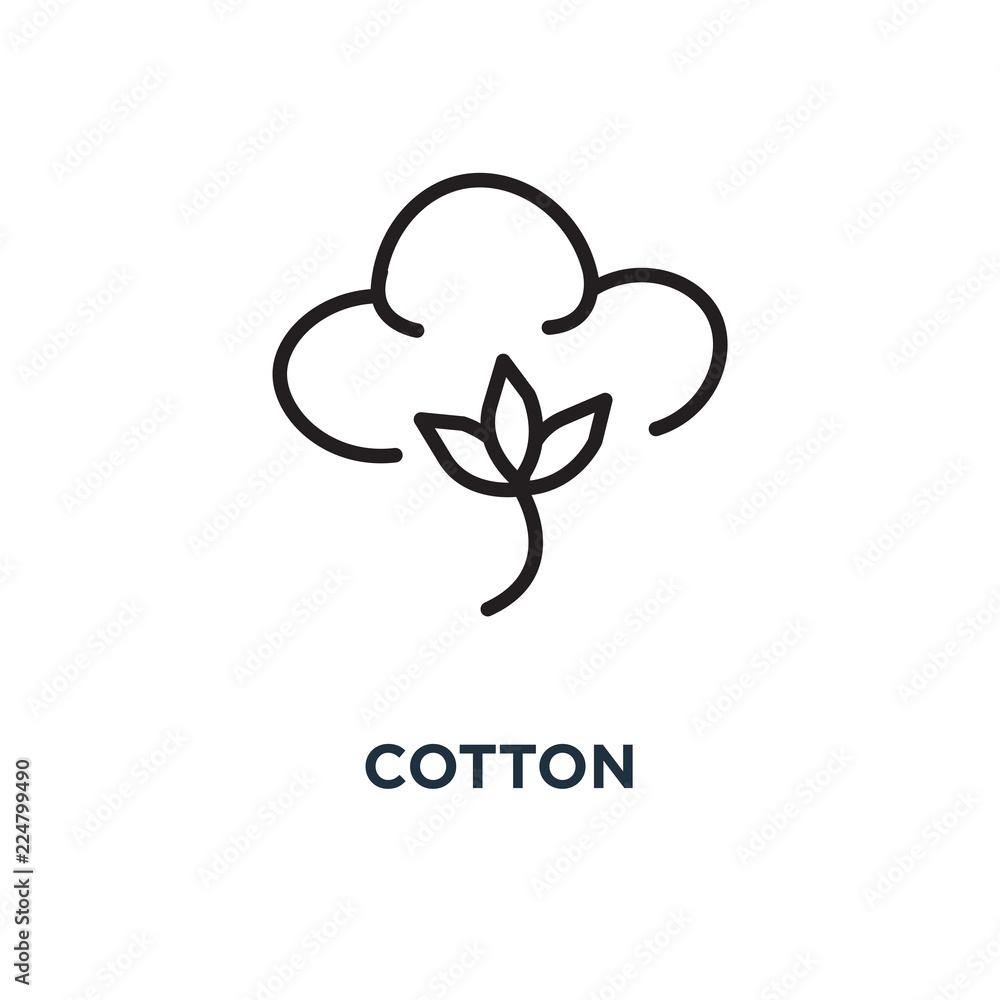 cotton icon. cotton concept symbol design, vector illustration Stock Vector