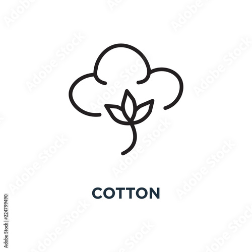 cotton icon. cotton concept symbol design, vector illustration
