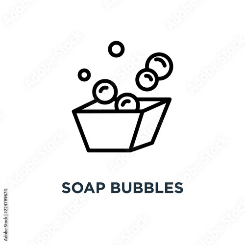 soap bubbles icon. soap bubbles concept symbol design, vector illustration