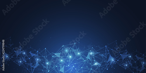Internet connection, abstract sense of science and technology graphic design background. Vector illustration