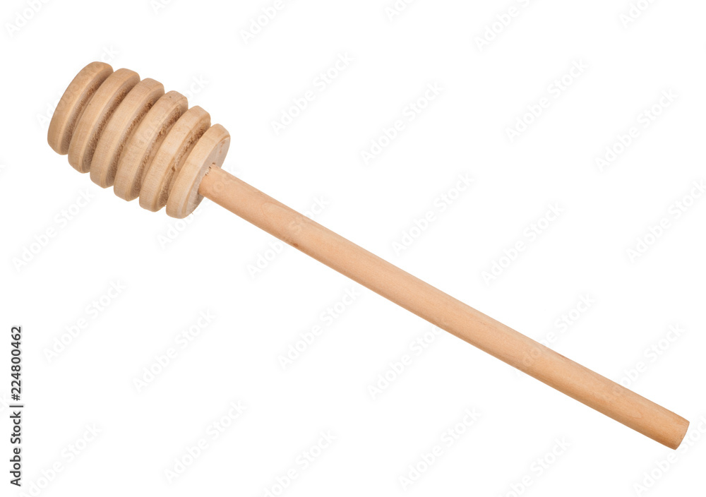 Clean wooden honey spoon Clean wooden honey spoon
