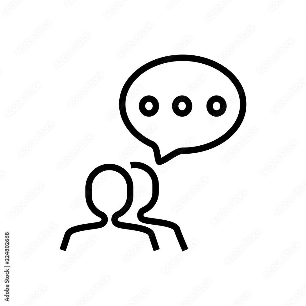 Fototapeta premium speech bubble conversation icon