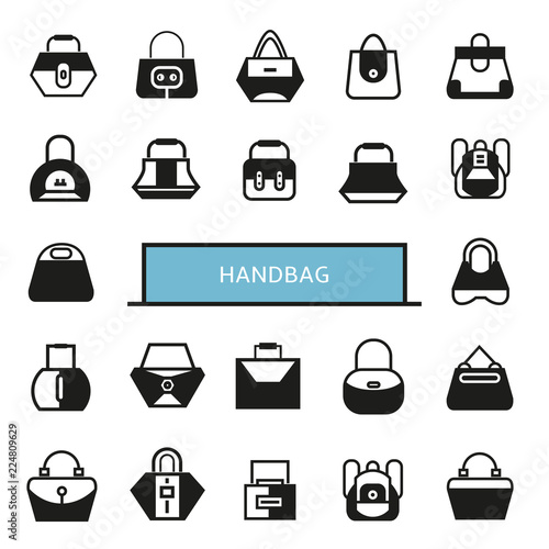 fashion hand bag icons