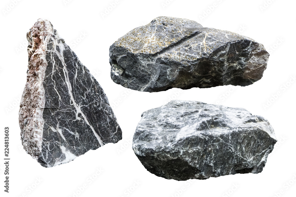 Rock isolated on white background. Granite stone with cutout. ( Clipping path ) Rock isolated on white background. Granite stone with cutout. ( Clipping path )