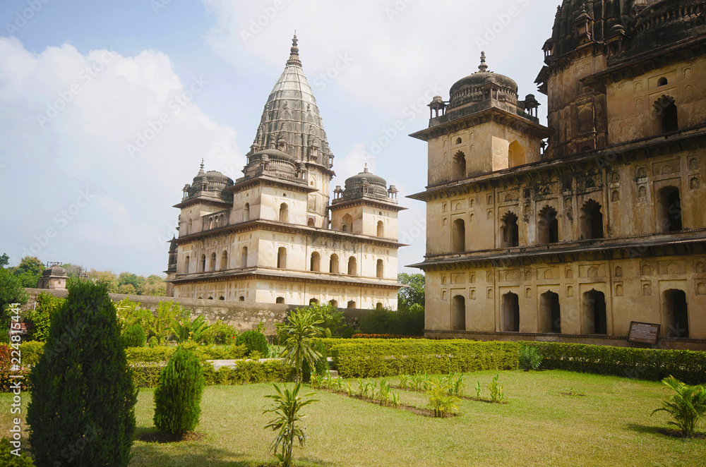 Exterior view of chhatri at Orchha. Orchha. Madhya Pradesh