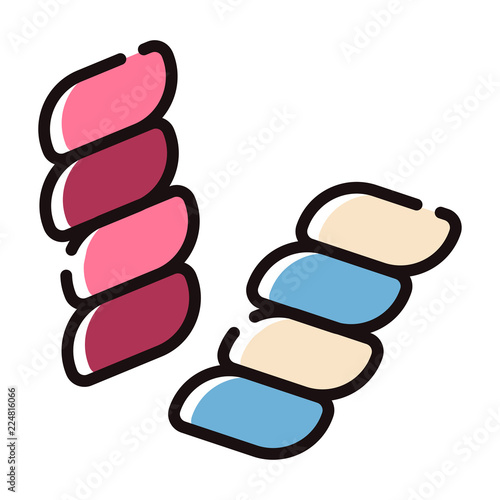 Marshmallow LineColor illustration