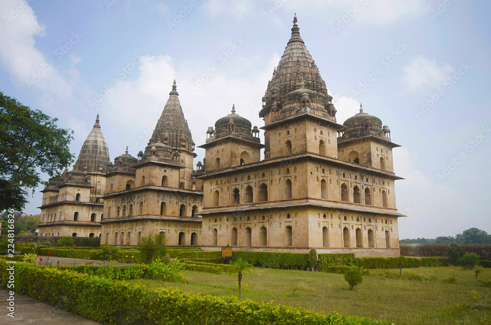 Exterior view of chhatri at Orchha. Orchha. Madhya Pradesh.