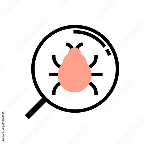Flea FlatOutline illustration