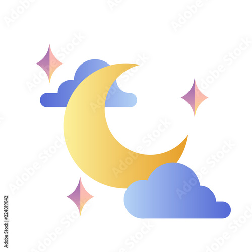 Moon gradient illustration