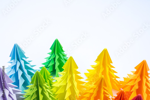 Multicolored paper Christma...