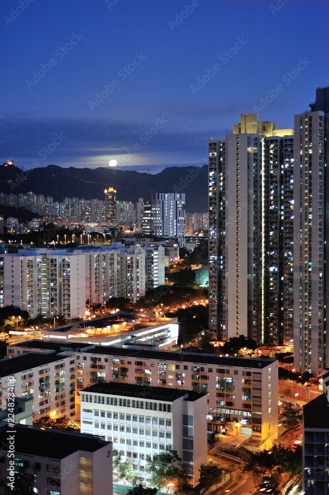 Obraz premium Crowded Hong Kong