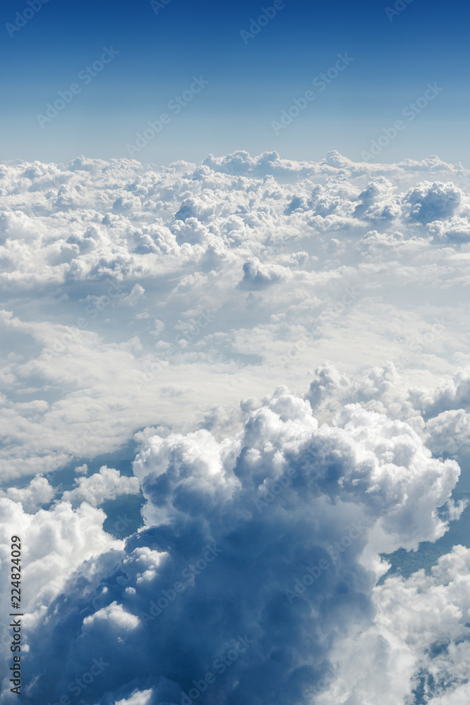 Sunny view of atmosphere above the clouds in Europe. Sunny view of atmosphere above the clouds in Europe.