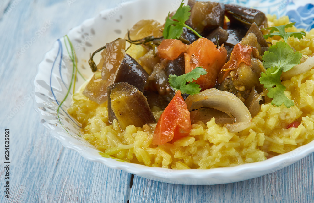 Eggplant Ragout With Risotto