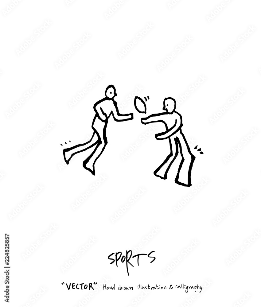 스포츠 포스터 / 손으로 그린 스포츠 그림 스포츠 포스터 / 손으로 그린 스포츠 그림