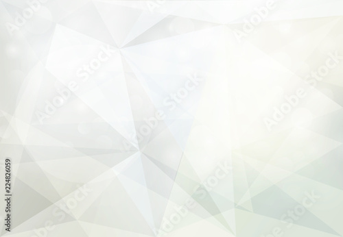 Abstract geometric white and gray with bokeh blurred background for design.
