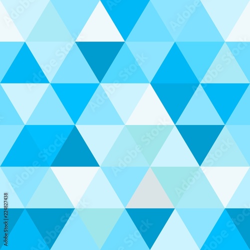 Abstract polygon color graphic triangle seamless pattern.