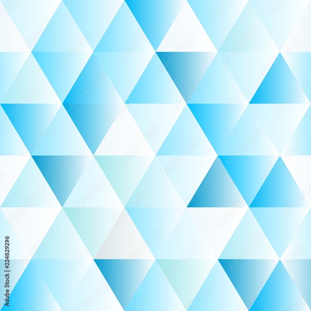 Abstract polygon blue graphic triangle  pattern.