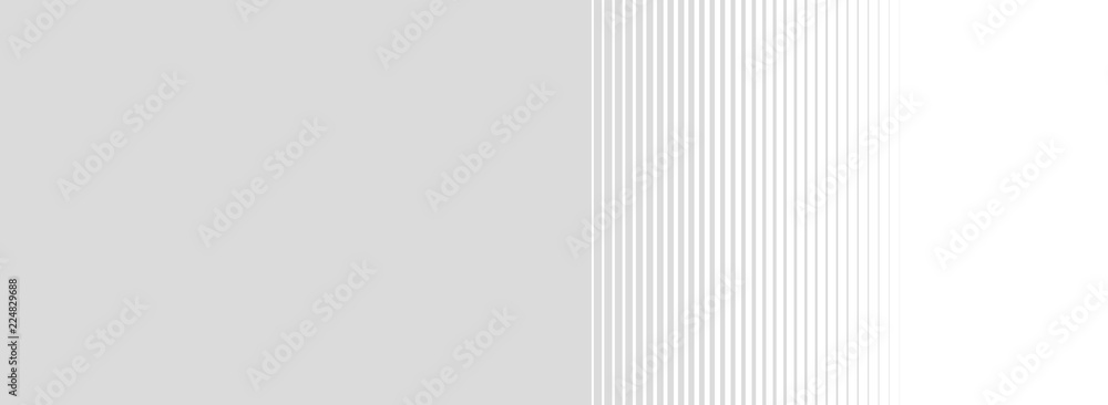 Grau weißer Banner mit Farbübergang aus Streifen