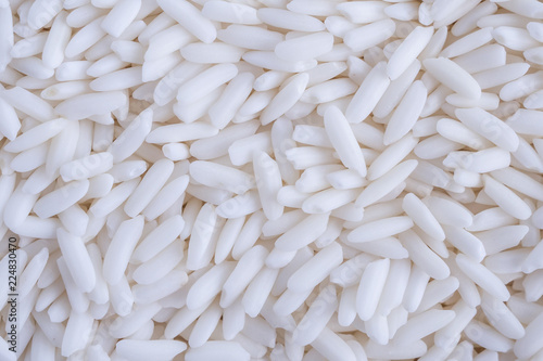 Thailand white glutinous sticky rice texture background