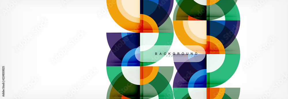 Vector circular geometric abstract background Vector circular geometric abstract background