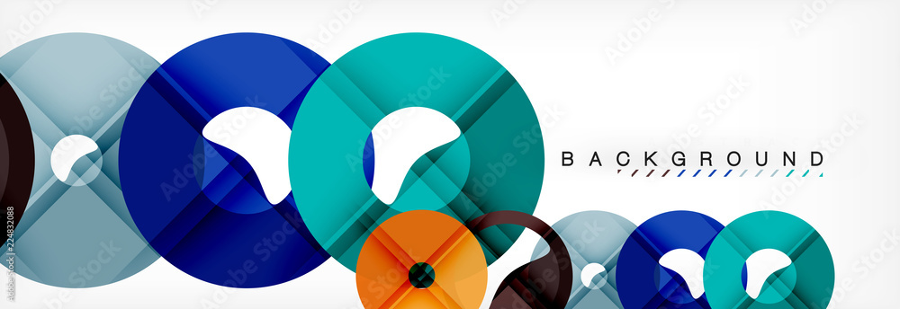 Geomtric modern backgrounds, rings abstract template Geomtric modern backgrounds, rings abstract template
