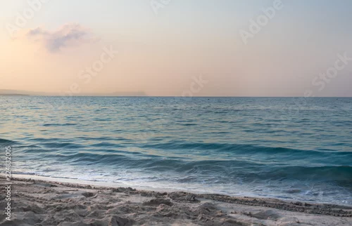 Obraz Wschód słońca na plaży