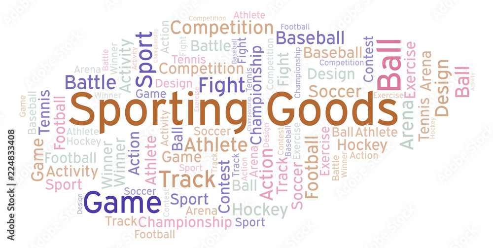 Obraz premium Sporting Goods word cloud.