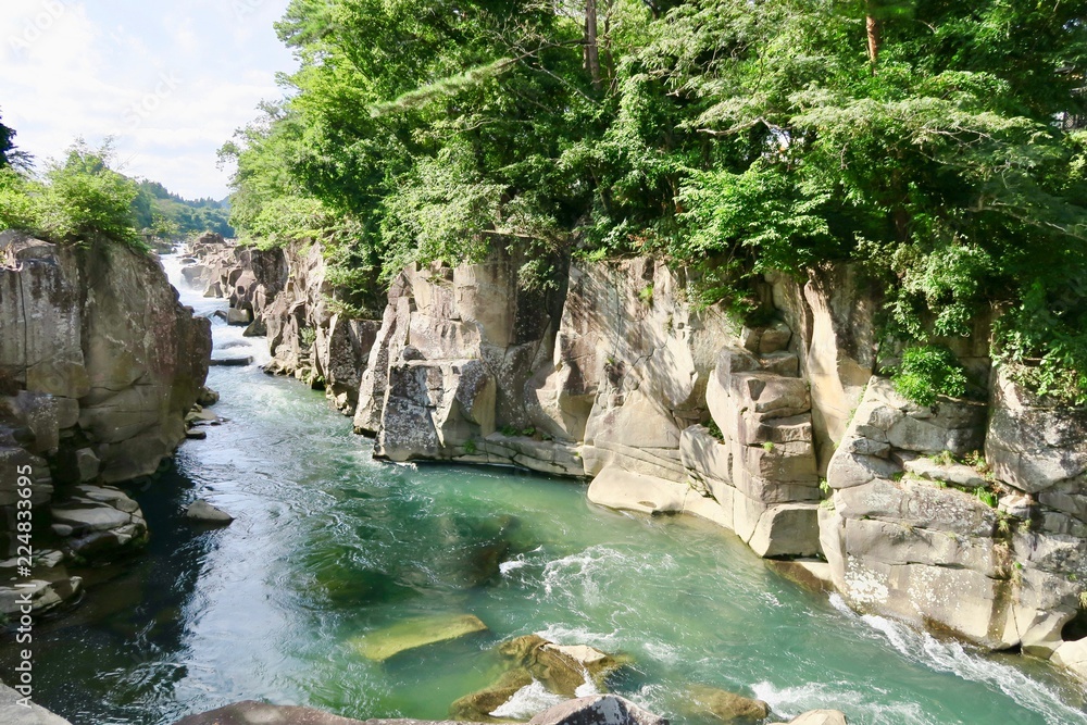 Naklejka premium 厳美渓