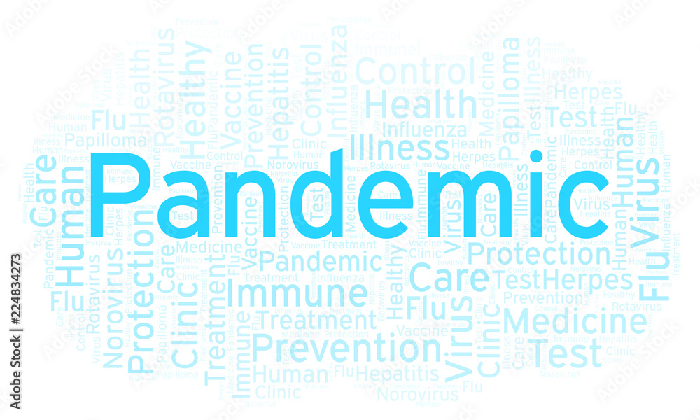 Pandemic word cloud, made with text only. Pandemic word cloud, made with text only.