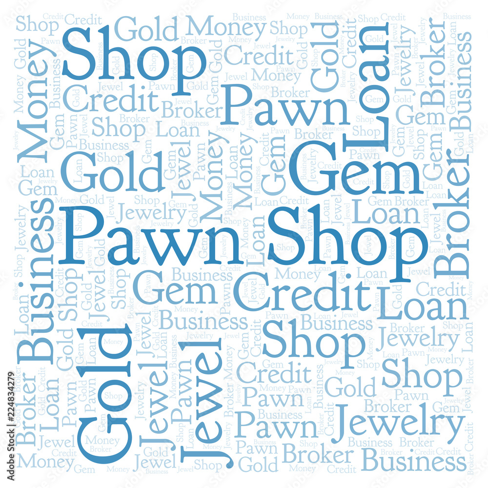 Pawn Shop word cloud.