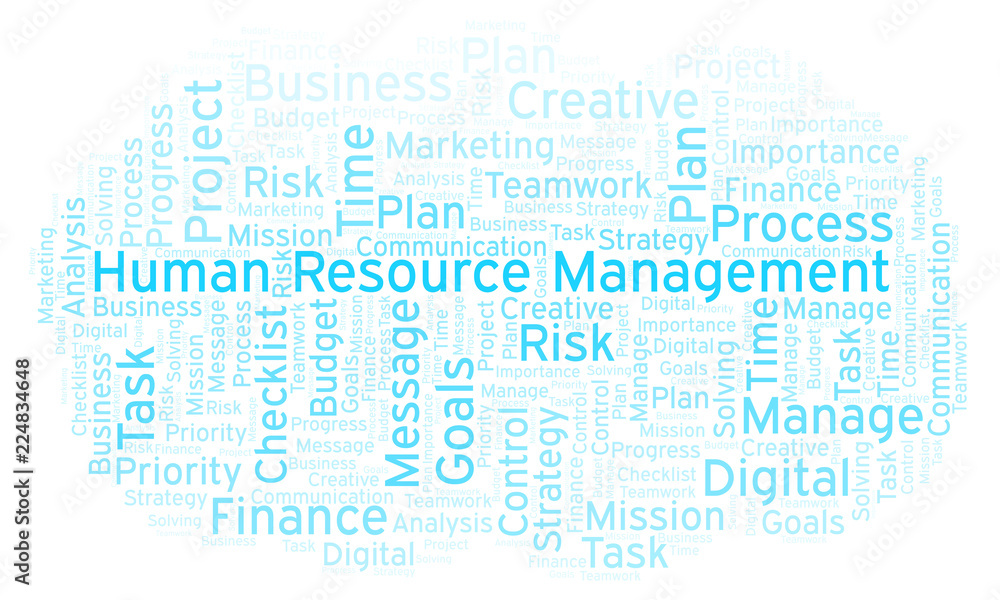 Human Resource Management word cloud, made with text only. Human Resource Management word cloud, made with text only.