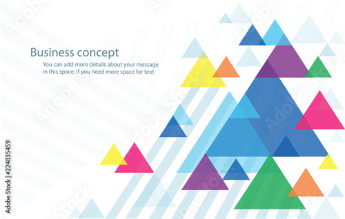 abstract colorful triangle background wallpaper vector illustration