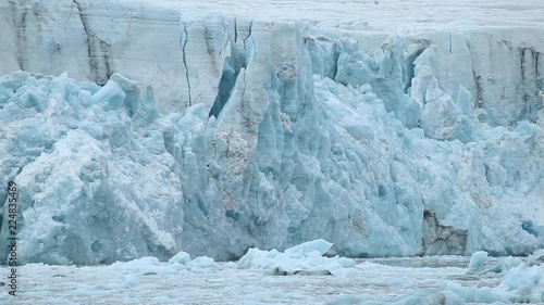 Calving glacier.