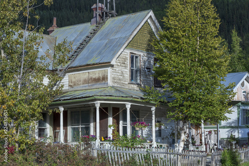 September 15 2018 Dawson Canada. Old house in Dawson Yukon Canada