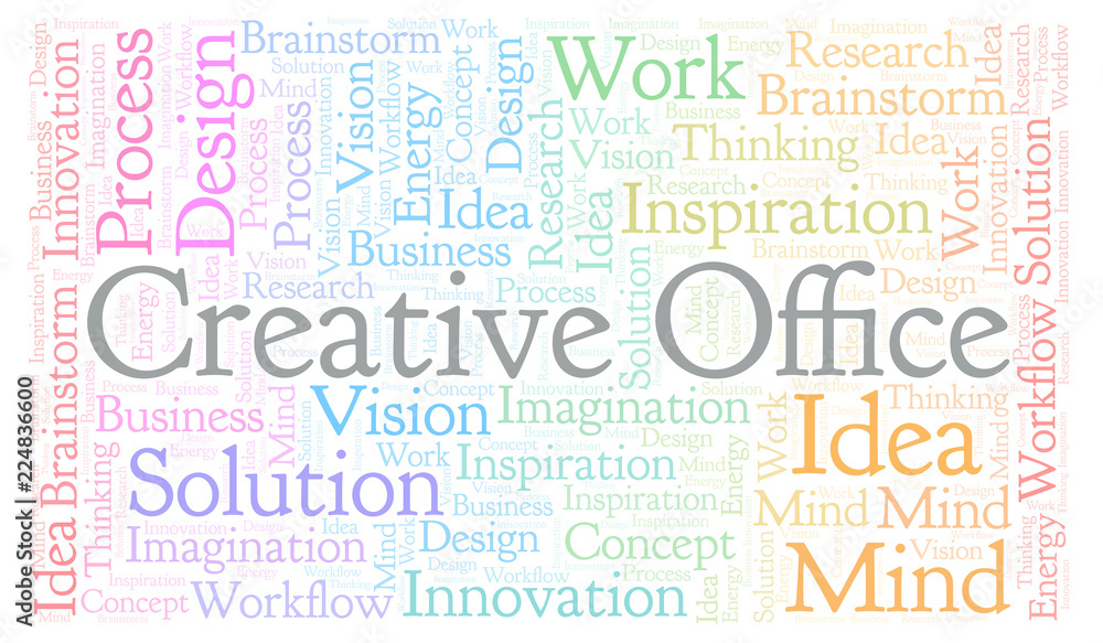 Creative Office word cloud, made with text only. Creative Office word cloud, made with text only.