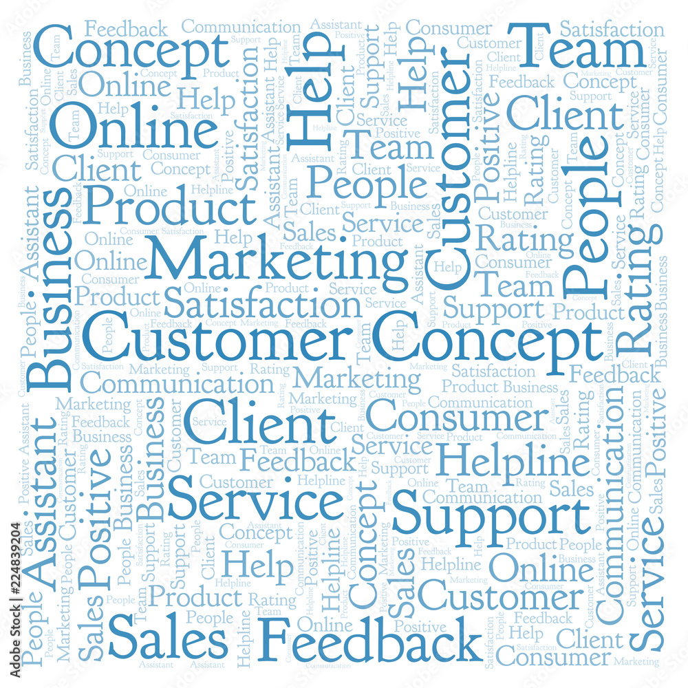 Customer Concept word cloud. Customer Concept word cloud.