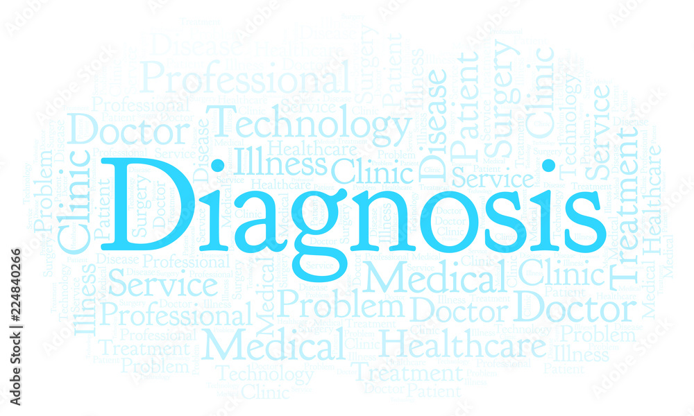Diagnosis word cloud. Diagnosis word cloud.