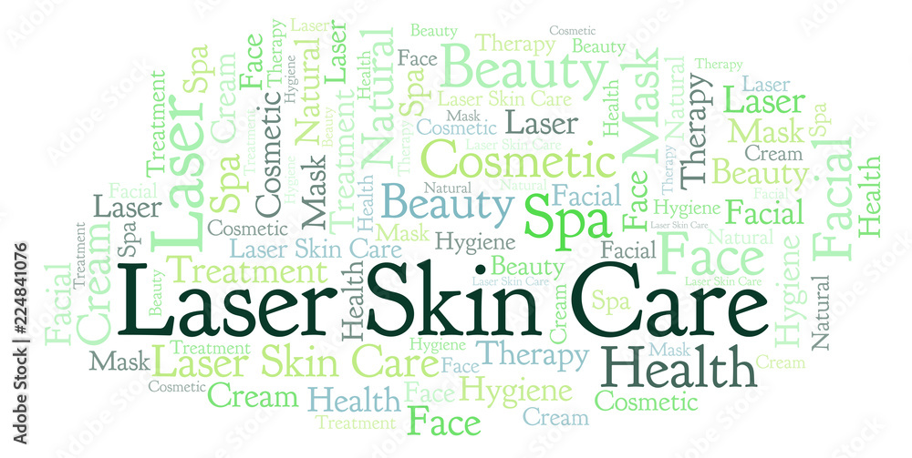 Laser Skin Care word cloud.