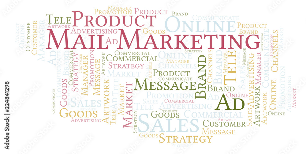 Word cloud with text Mail Marketing. Word cloud with text Mail Marketing.