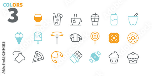 Food UI Pixel Perfect Well-crafted Vector Thin Line Icons 48x48 Ready for 24x24 Grid for Web Graphics and Apps with Editable Stroke. Simple Minimal Pictogram Part 2-3