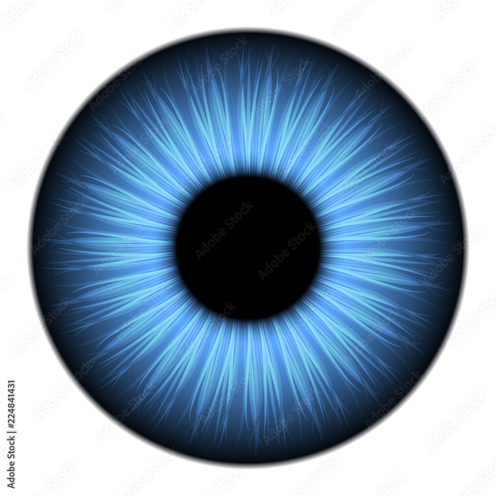 Blue eye texture for 3d modeling Stock Vector | Adobe Stock