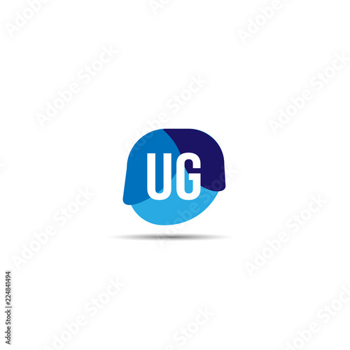 Initial Letter UG Logo Template Design