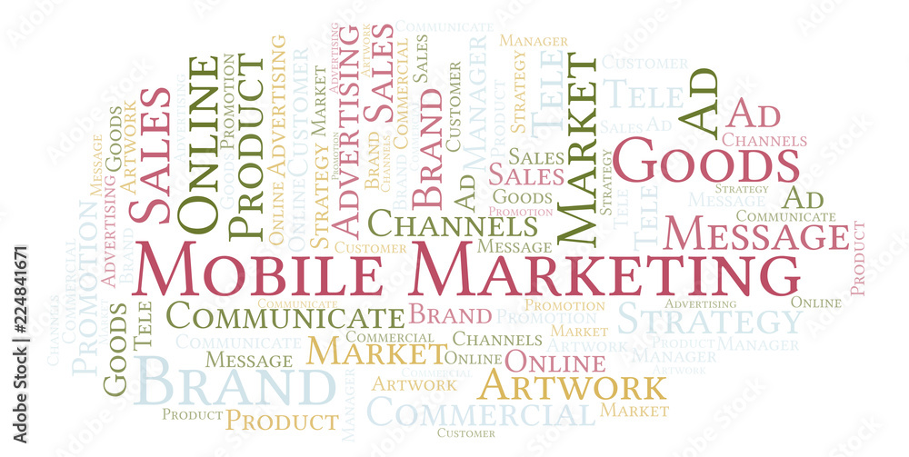 Word cloud with text Mobile Marketing. Word cloud with text Mobile Marketing.