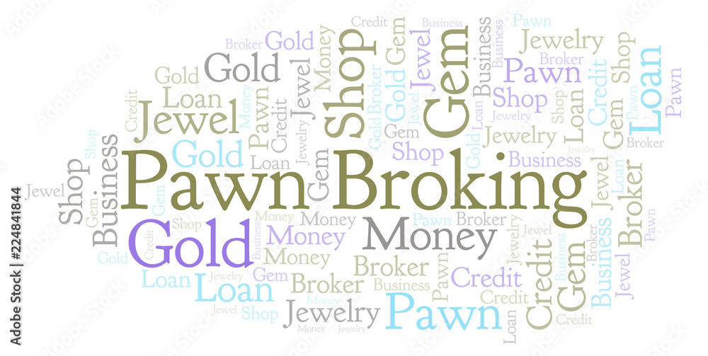 Pawn Broking word cloud.