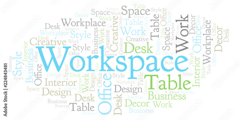 Workspace word cloud.