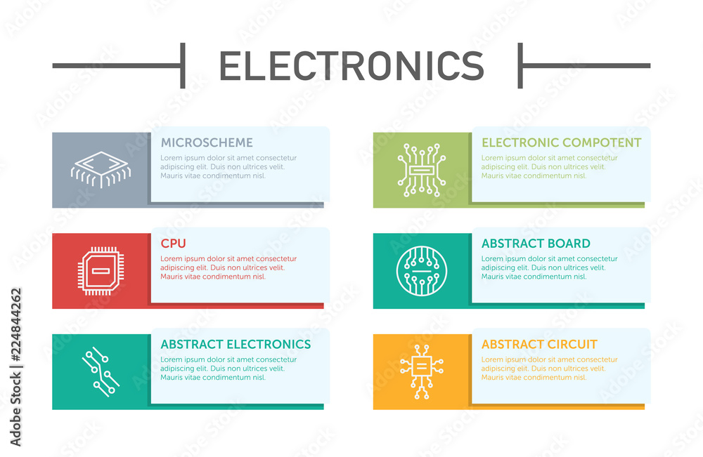 Electronics Infographic Icons Electronics Infographic Icons