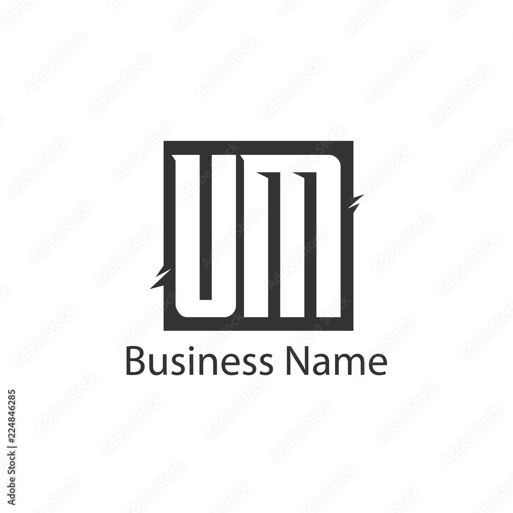 Initial Letter UM Logo Template Design Initial Letter UM Logo Template Design