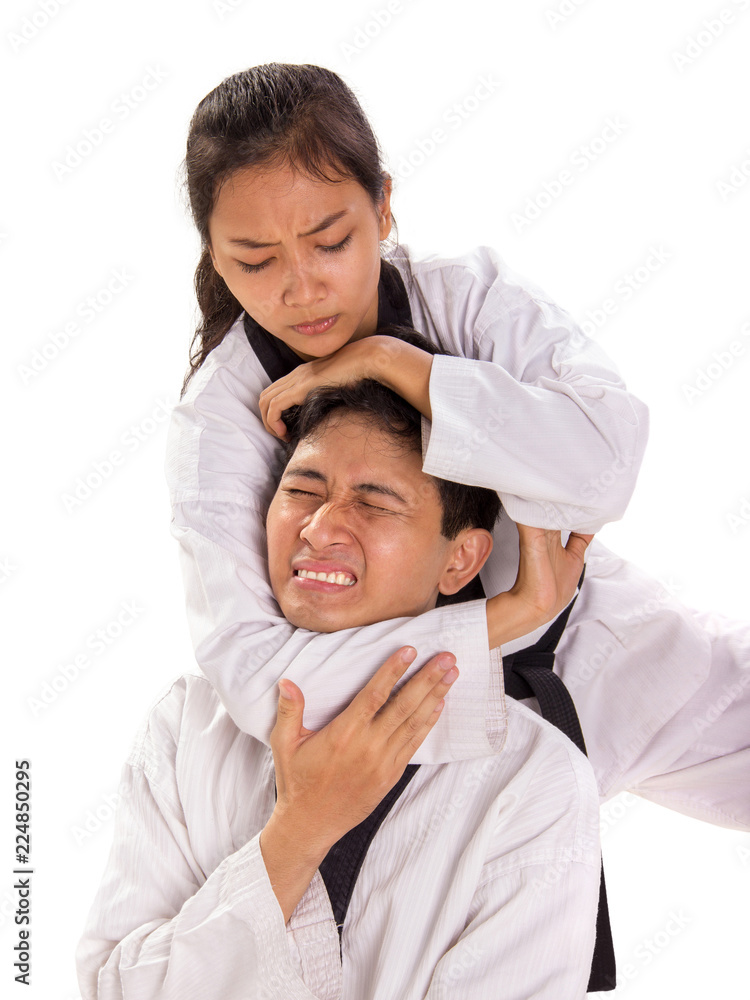 Tap out due the rear naked choke Stock Photo Adobe Stock